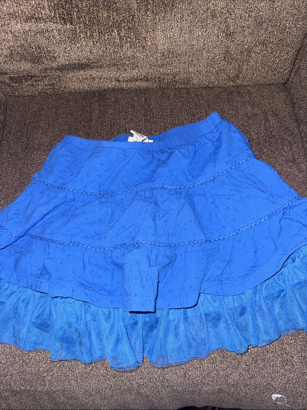 Cherokee Electric Blue Tiered Skater Skirt